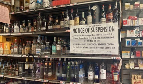 Oceanside Convenience Store Receives Suspension  for Furnishing Alcohol to Minors